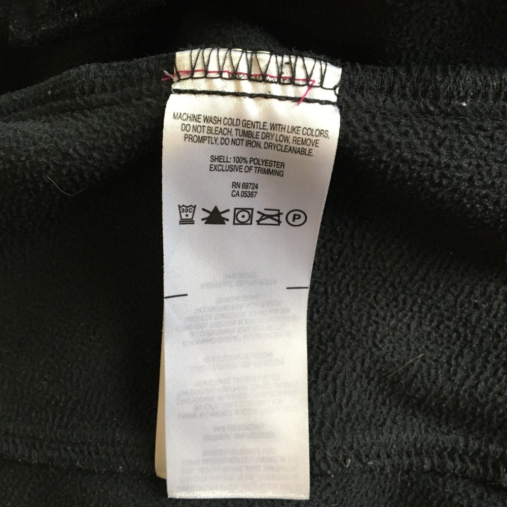 Columbia Men's Fleece Jacket Black Full Zip Size XL Fall Outdoor Zip Pockets - Picture 6 of 8